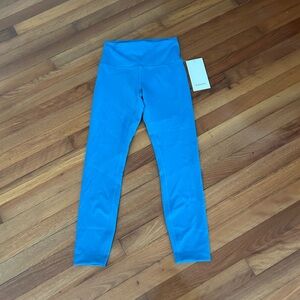 NWT Lululemon Wunder Train HR Tight 25" - Hawaiian Blue
